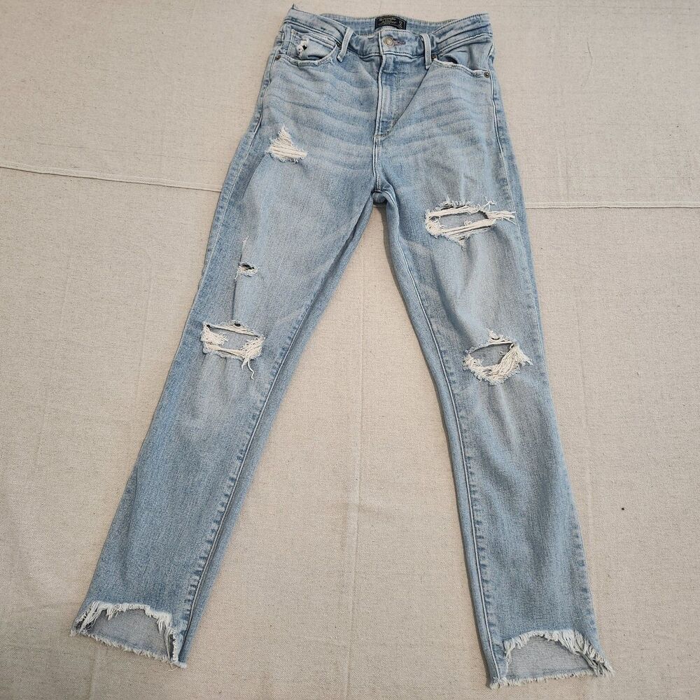 Abercrombie & Fitch Jeans Womens 27/4 Blue Simone High Rise Ankle Stretch 27x27